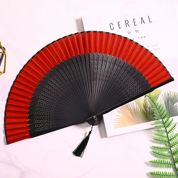 Quạt Gấp Cổ Trang Hanfu Nhật Bản - Ảnh 6