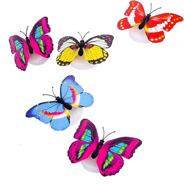 Bộ 5 bướn dính tường tỏa sáng - Giao màu ngẫu nhiên