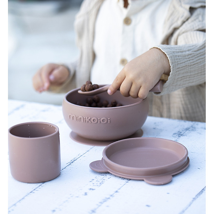 Mua Bộ ăn dặm MinikOiOi silicone cao cấp Chính hãng Ưu đãi - Hình ảnh 5