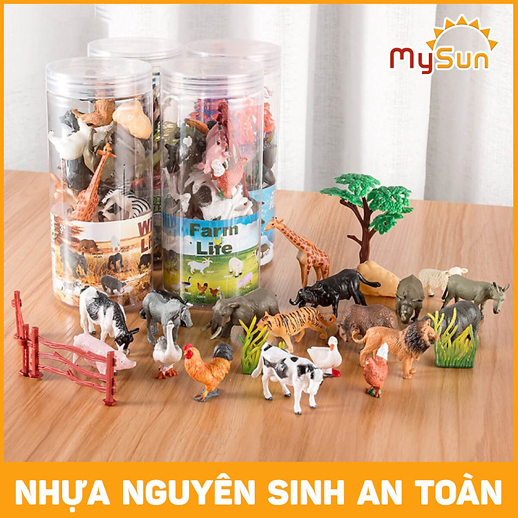 Bộ đồ chơi động vật và khủng long MySun Chính hãng Tiết kiệm - Hình ảnh 4