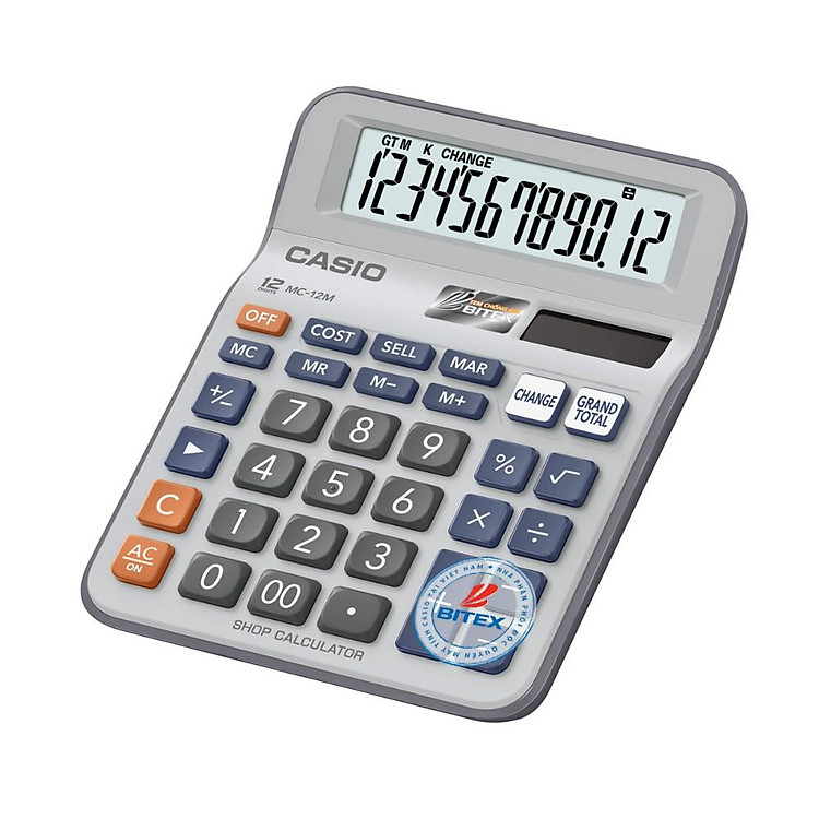 Máy Tính Để Bàn Casio DC/MC-12M (Size Nhỏ)