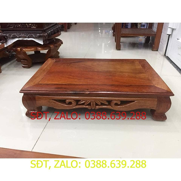 Bàn osin gỗ hương, kích thước 40cm x 60cm x 12,5cm, thích hợp làm bàn trà và kê các vật dụng rất đa năng