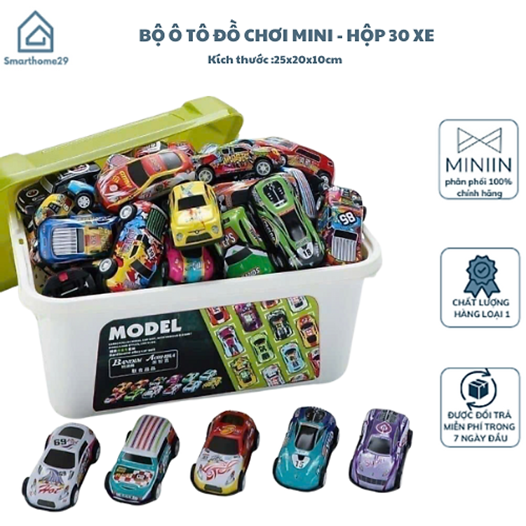 Bộ Ô Tô Đồ Chơi Mini 30 Xe Chính hãng Ưu đãi