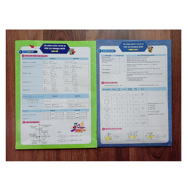 Tờ Công Thức Toán 12 - Tất Cả Trong Một (Đại số + Hình học) - Ảnh 2