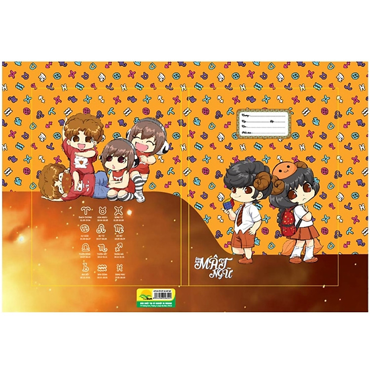 Bộ 2 Giấy Bao Tập Lớp Học Mật Ngữ (10 Tờ/xấp) - Mẫu 8