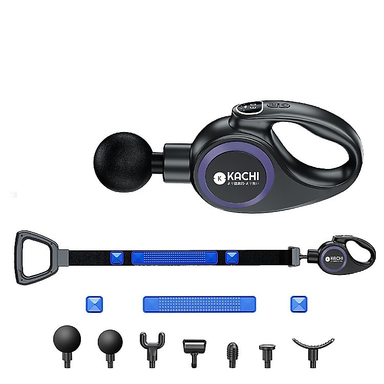 Súng massage Kachi MK353 6 đầu massage kèm đai rung