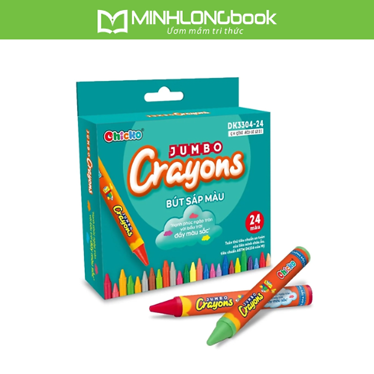 Bút Sáp Màu Chicko Jumbo (24 màu)