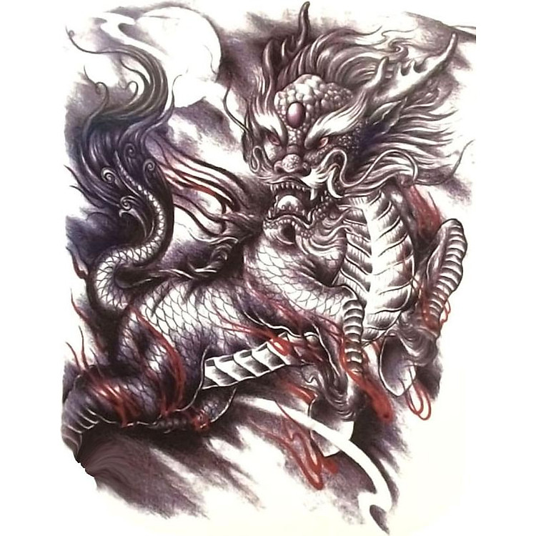 Hình Xăm Dán Kì Lân QSA049