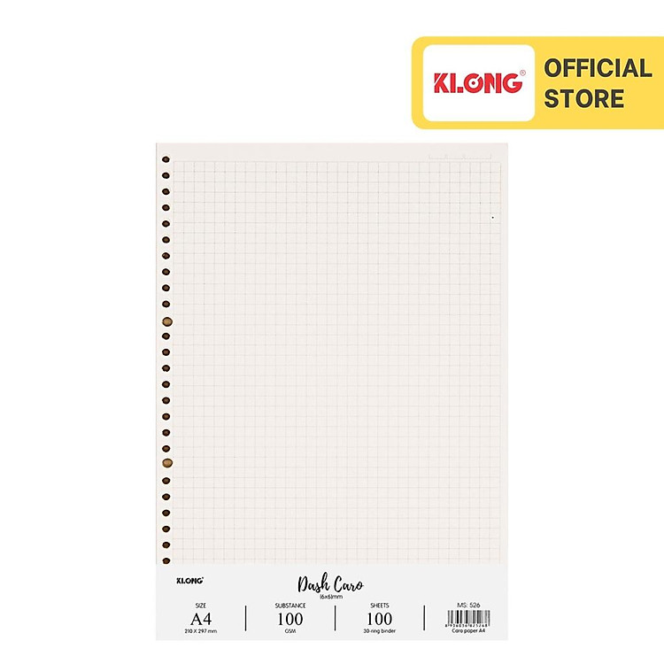 Ruột sổ còng Dash Caro KLONG A4 (100 tờ)