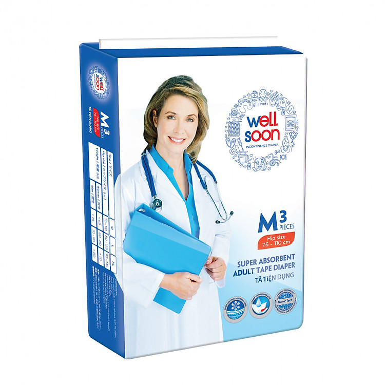 Tã Người Lớn Wellsoon M03 (03 Miếng)