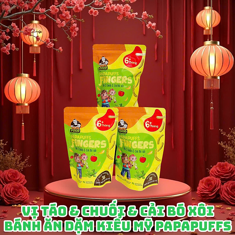 Bánh ăn dặm PAPAFOOD Chuối & Táo Tin cậy Tiết kiệm - Hình ảnh 5