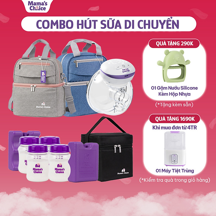 Chọn mua tại Shopee: Hút Sữa Di Chuyển Mama’s Choice Combo mua giá tốt nhất tại Shop Mall