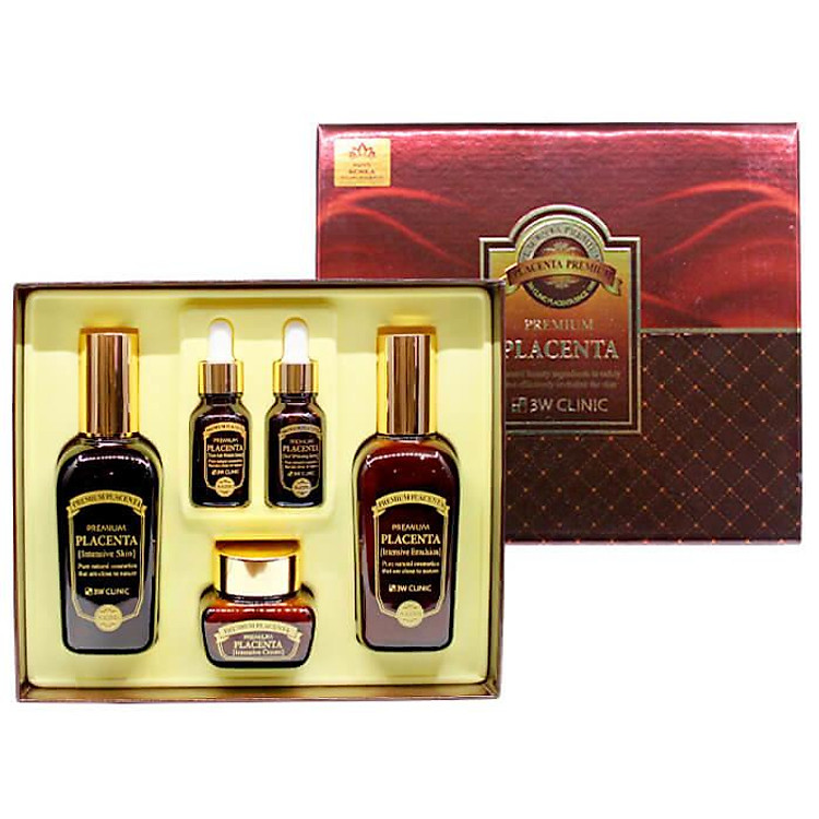 Bộ dưỡng da chống lão hóa tinh chất nhau thai cừu 3W CLINIC Placenta Premium