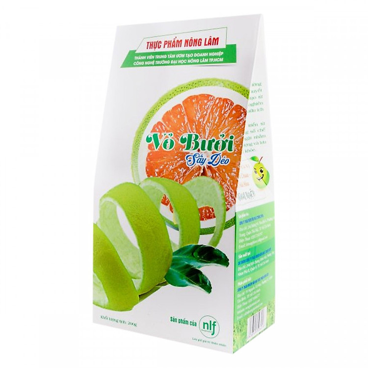 Vỏ bưởi sấy dẻo Nonglamfood hộp 200g | Healthy Snack | Tăng đề kháng tự nhiên | Trái cây sấy dẻo dinh dưỡng ăn liền | Ăn vặt giảm cân, giữ dáng, đẹp da