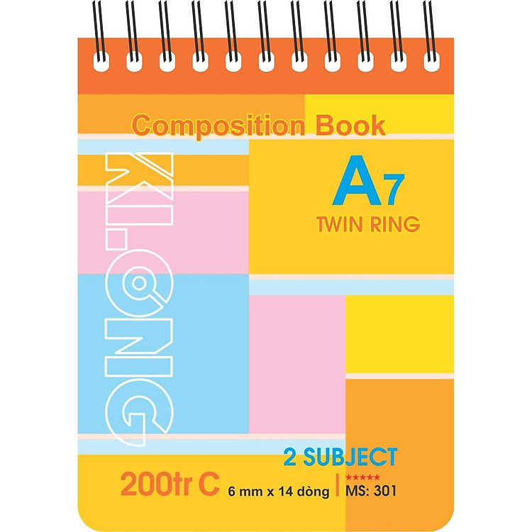 Sổ Kẻ Ngang Lò Xo Kép Bìa Nhựa A7 (200 trang) - Ảnh 4