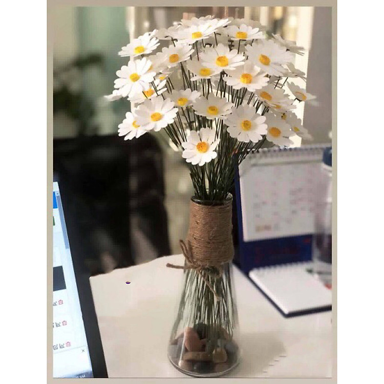 Lọ Cúc Họa Mi giả trang trí