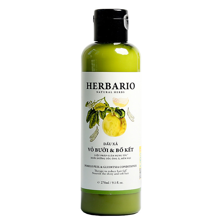 Dầu xả từ vỏ bưởi và bồ kết herbario 300ml