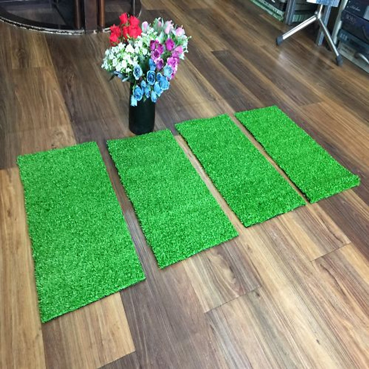 Tấm cỏ nhựa giá rẻ 50cm x 25cm