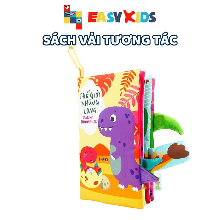Mua tại Lazada: Mua Sách Vải Tương Tác Đuôi Khủng Long Chính hãng Giá rẻ