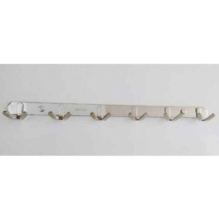 Móc áo 2 chấu KIBATH 6 móc inox 304