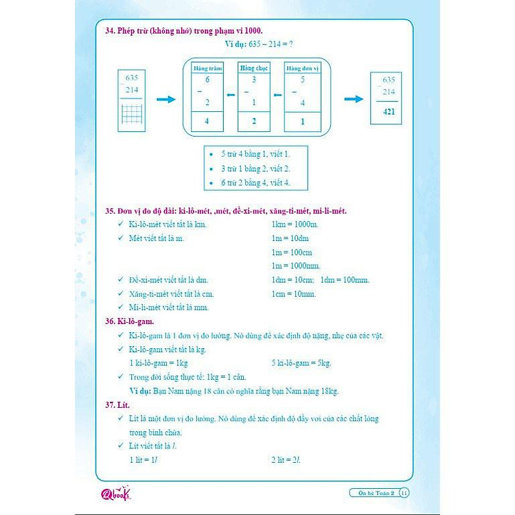 Ôn Tập Hè Toán 2 - Dành cho học sinh lớp 2 lên lớp 3 - Ảnh 3