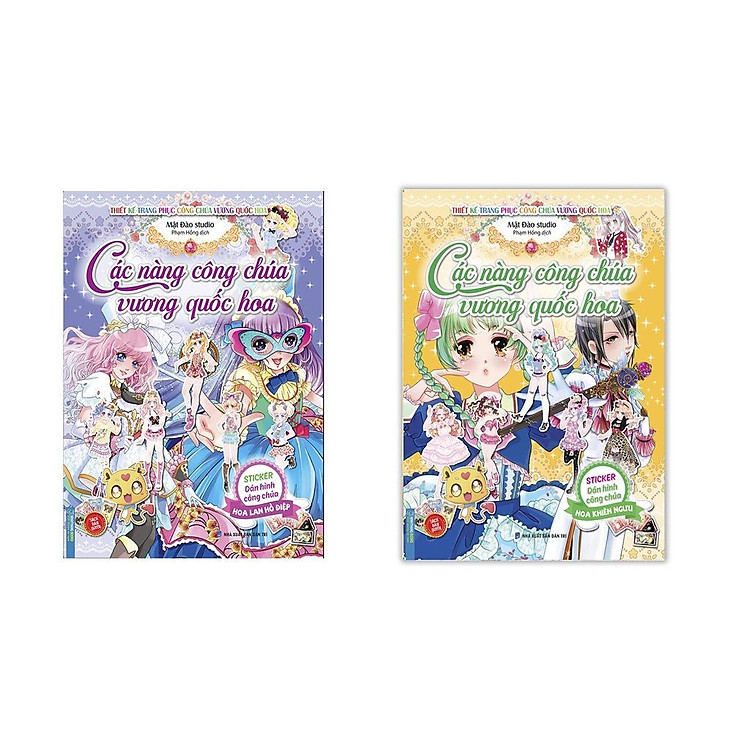 Sticker Các Nàng Công Chúa Vương Quốc Hoa – Hoa Lan Hồ Điệp + Hoa Khiên Ngưu