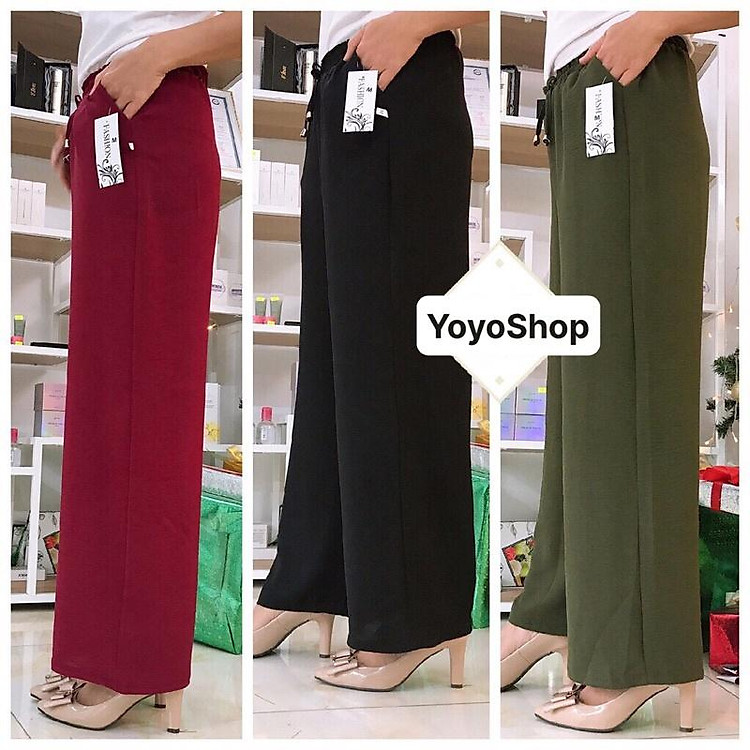 Quần Ống Rộng- Quần Đũi Ống Suông Nữ Thời Trang