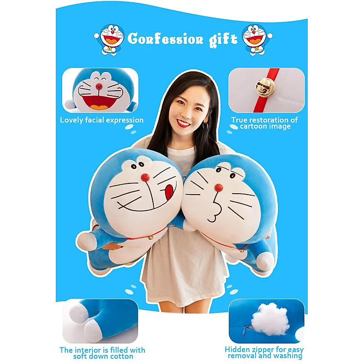 Thú nhồi bông Doraemon êm mịn Chính hãng Tiết kiệm - Hình ảnh 4