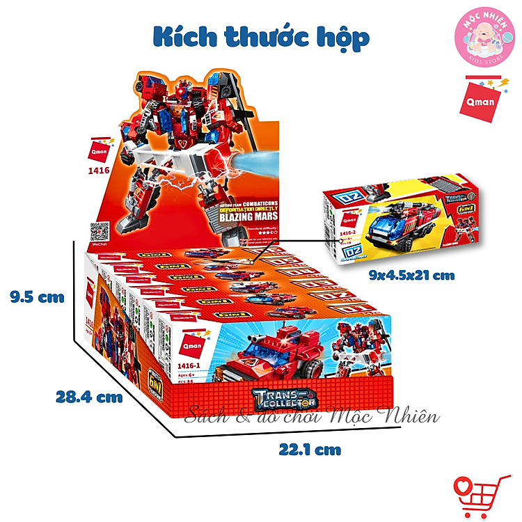 Mua Đồ chơi lắp ráp Robot Qman 1416 Chính hãng Tiết kiệm - Hình ảnh 3