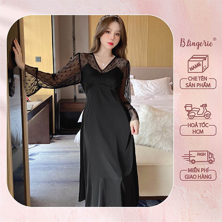 Váy Ngủ Nữ Lụa Quý Phái - B.Lingerie