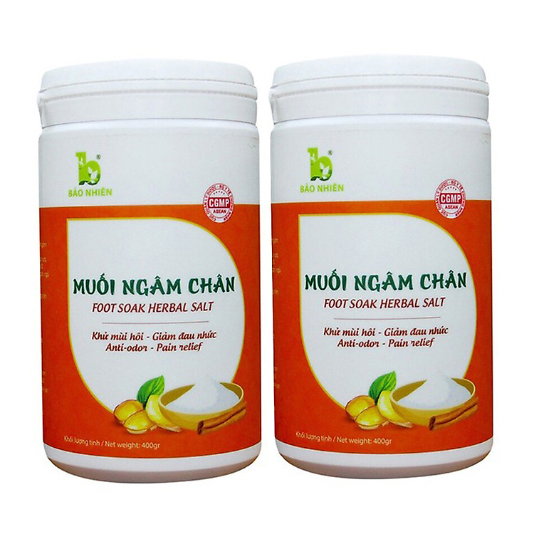 Combo 2 Muối Ngâm Chân Khử Mùi Hôi, Giảm Đau Nhức, Ngủ Ngon, Thư Giãn, Giảm Phù Nề Chân Khi Mang Thai Bảo Nhiên Hộp 350gr - Phù Hợp Cho Người Lớn Tuổi, Mẹ Bầu Và Mẹ Sau Sinh - Liệu Trình 20 Ngày