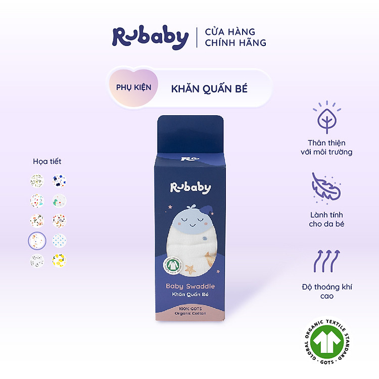 Tham Khảo tại ConCung: Khăn Quấn Em Bé Rubaby 100% Cotton , nhận ngay nhiều Ưu đãi