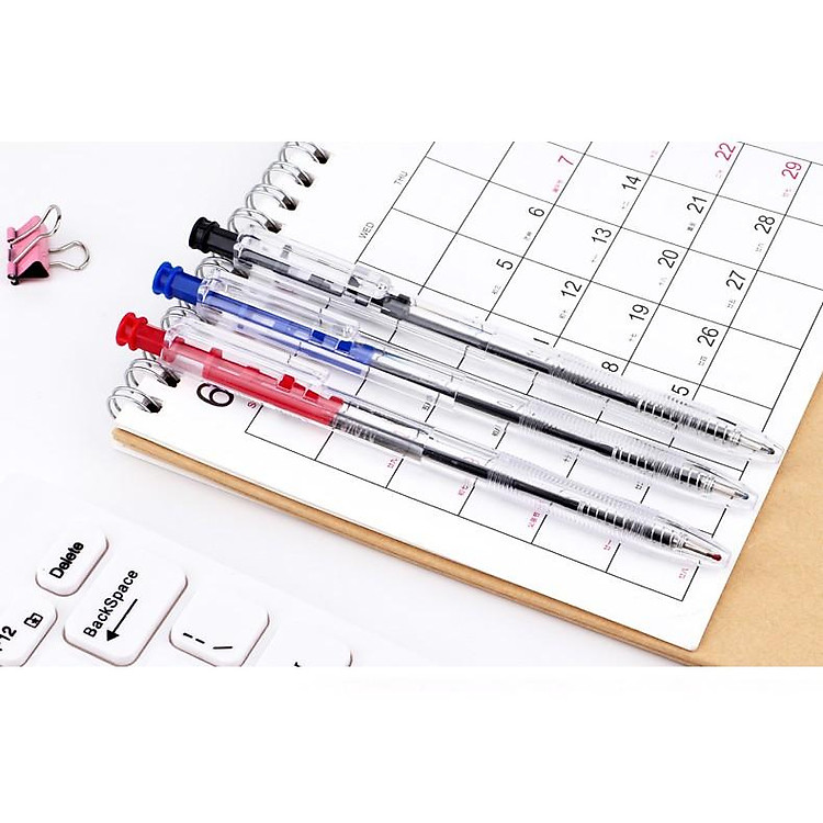 Bút Bị Bấm Ngòi 0.7mm (48 cây) - BAOKE/B14 - Xanh - Ảnh 7