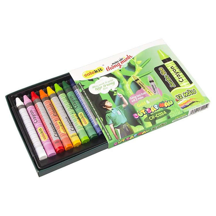Bút sáp màu Jumbo Thiên Long CR-C034 (12 màu) - Ảnh 2