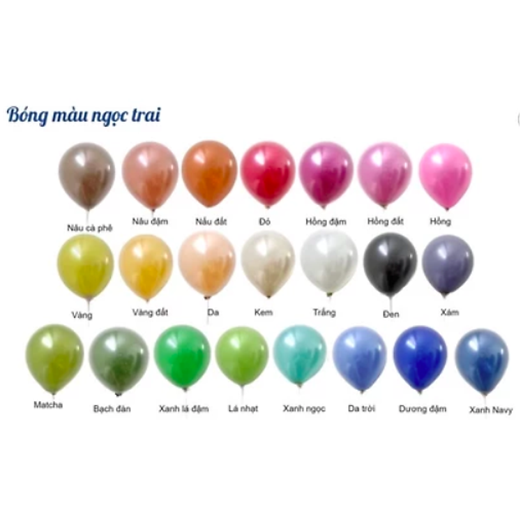 Bóng Màu Ngọc Trai (50 quả) - Xanh lá - Ảnh 2