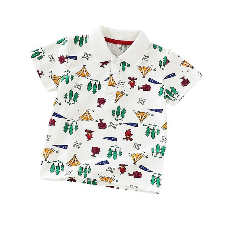 Baby Boy Clothes Baby Boy Summer Cotton Christmas Tree Print T-shirt Tops Blouse Short Sleeve Casual Tee Shirts