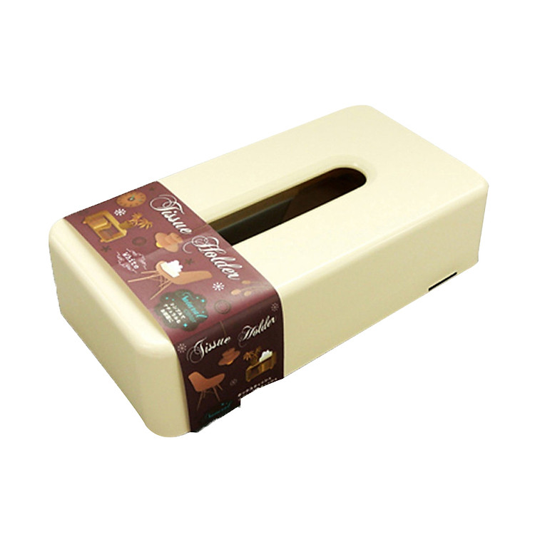 Hộp Chữ Nhật Đựng Giấy Ăn Tiện Dụng (Màu Be)