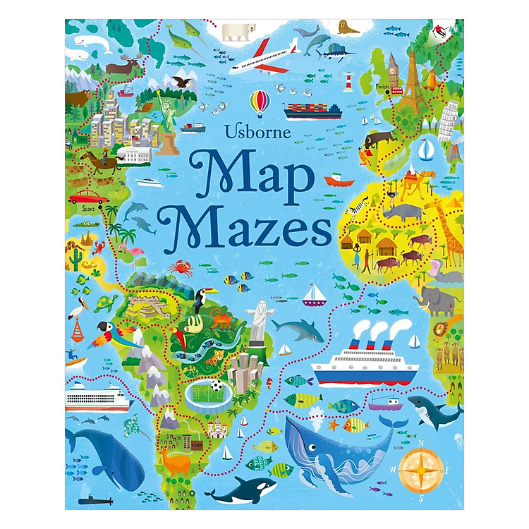 Sách Usborne Map Maze Book