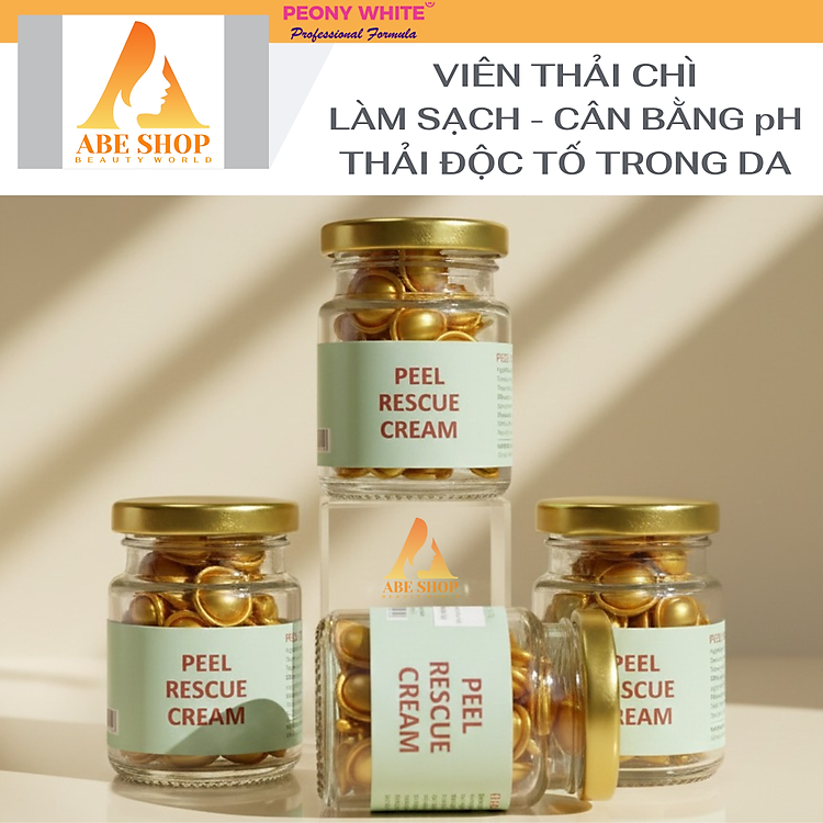 Viên Thải Chì PEONY WHITE 40v - Mờ Thâm Nám - Dưỡng Trắng Da - Giảm Tác Nhân Gây Nám - Phục Hồi - Chống Lão Hóa