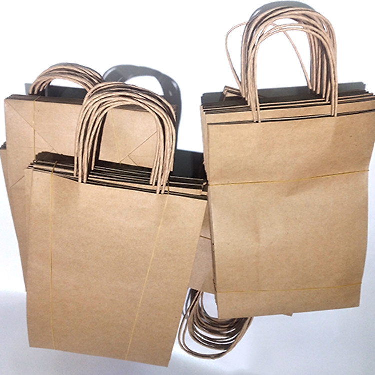 Túi Giấy Kraft Nâu Dày (10 túi)