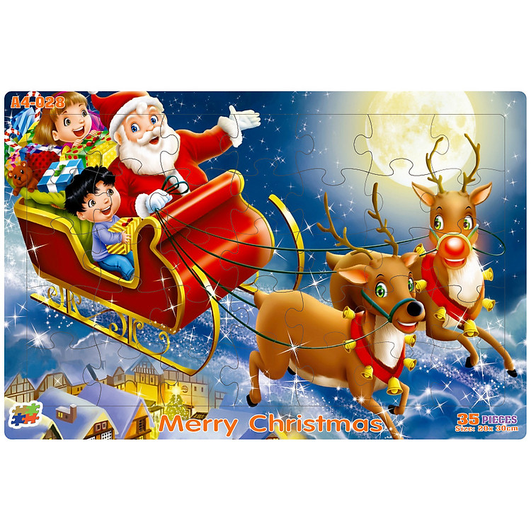 Combo 5 bộ tranh xếp hình A4 Chính hãng Giá tốt - Hình ảnh 4