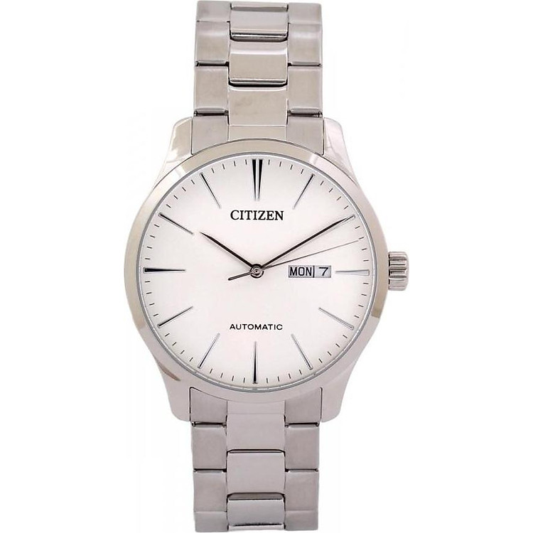 Đồng Hồ Nam Citizen Dây Thép Không Gỉ NH8350-83A - Mặt Trắng