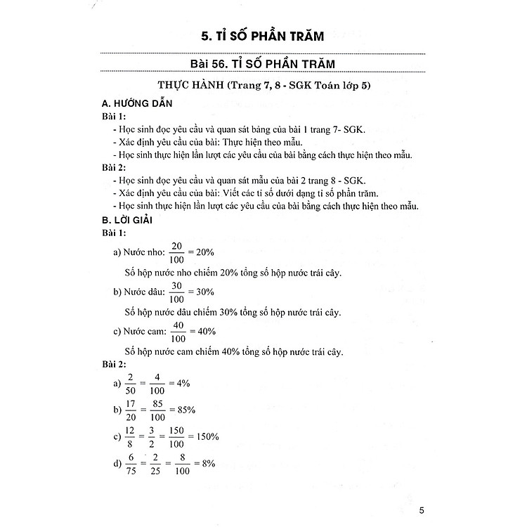 Hướng Dẫn Học Tốt Toán Lớp 5 (Bám Sát SGK Chân Trời Sáng Tạo) - Tập 2 - Ảnh 4