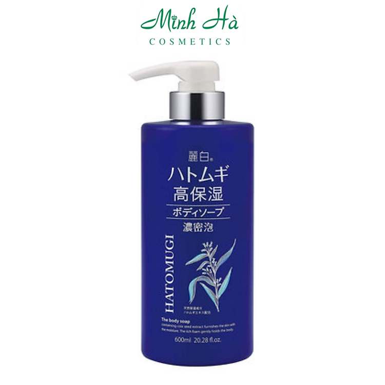 Sữa tắm Reihaku Hatomugi High Moisturizing Body Soap 600ml giúp dưỡng ẩm và trắng da
