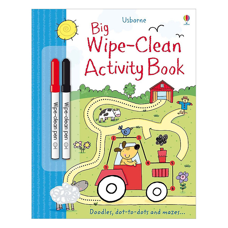 Sách tẩy xóa tiếng Anh - Usborne Big Wipe-Clean Activity Book