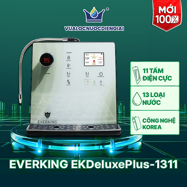 Máy Lọc Nước Điện Giải iON Kiềm EVERKING EKDeluxePlus-1311 - Hàng Chính Hãng
