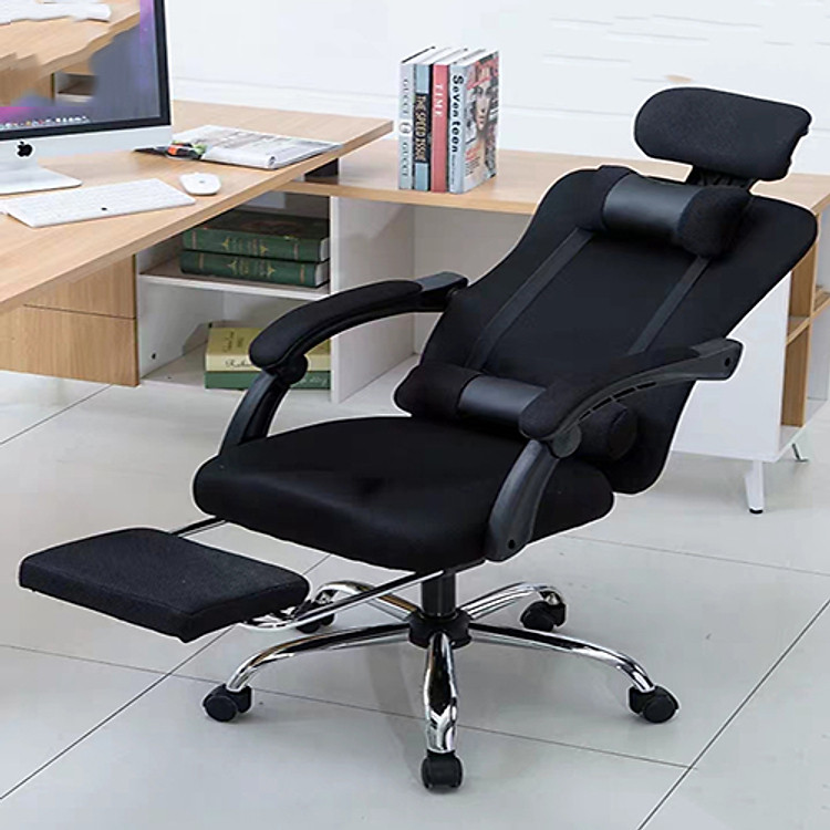 Ghế ngồi máy tính có chân xoay, ghế làm việc văn phòng tùy chỉnh độ cao