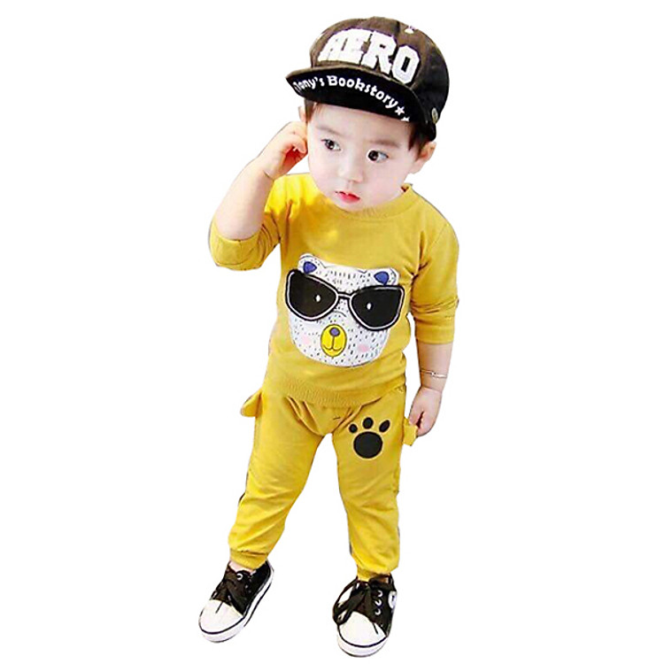 Quần Áo Chất Nỉ Da Cá Mẫu Cú Đeo Kính Vàng 97