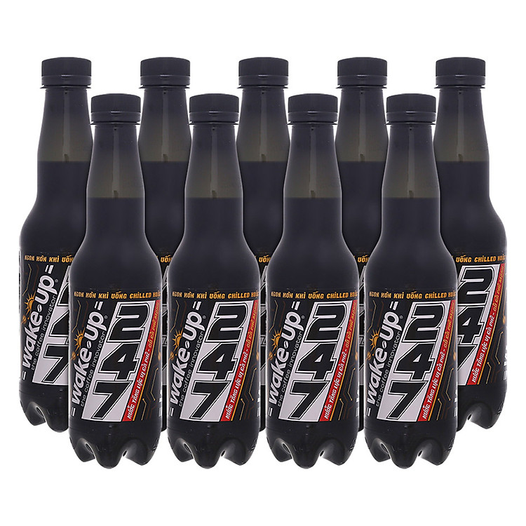 Thùng 24 Chai Nước Tăng Lực Vị Cà Phê Wake Up 247 ít đường chai 330ml
