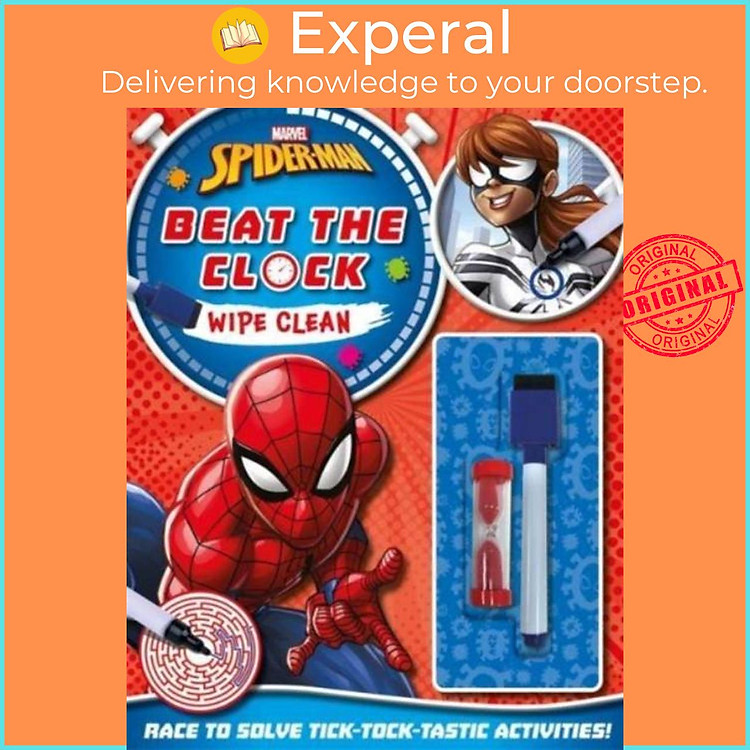 Sách - Marvel Spider-Man: Beat the Clock Wipe Clean by Marvel Entertainment International Ltd (UK edition, paperback)